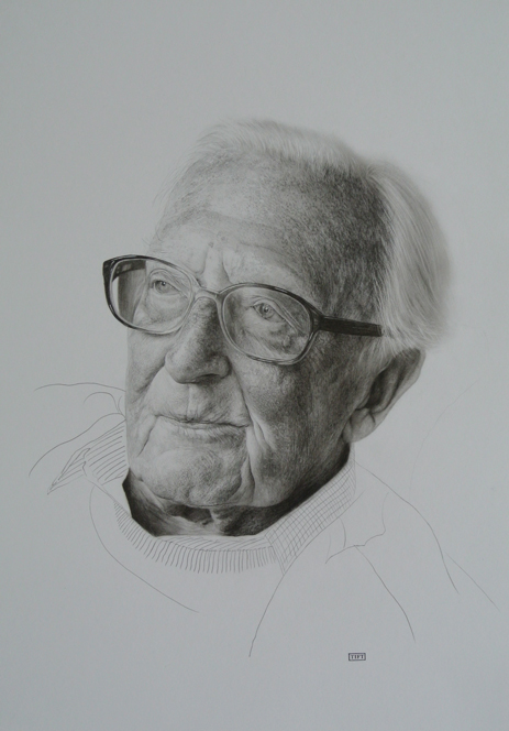 Charcoal Drawing of Lord Carrington 